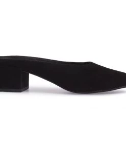 Womens Jeffrey Campbell - Oceane Mules, Black Suede