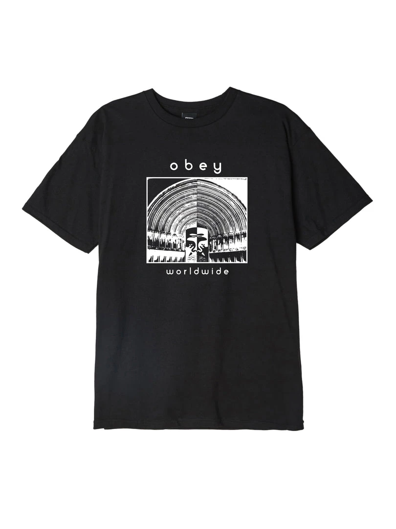 Mens OBEY - Cathedral Men's Tee, Black 1 Mens OBEY - Cathedral Men's Tee, Black
