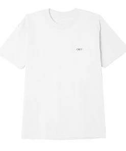 OBEY - Fan The Flames Men's Classic Tee, White Mens
