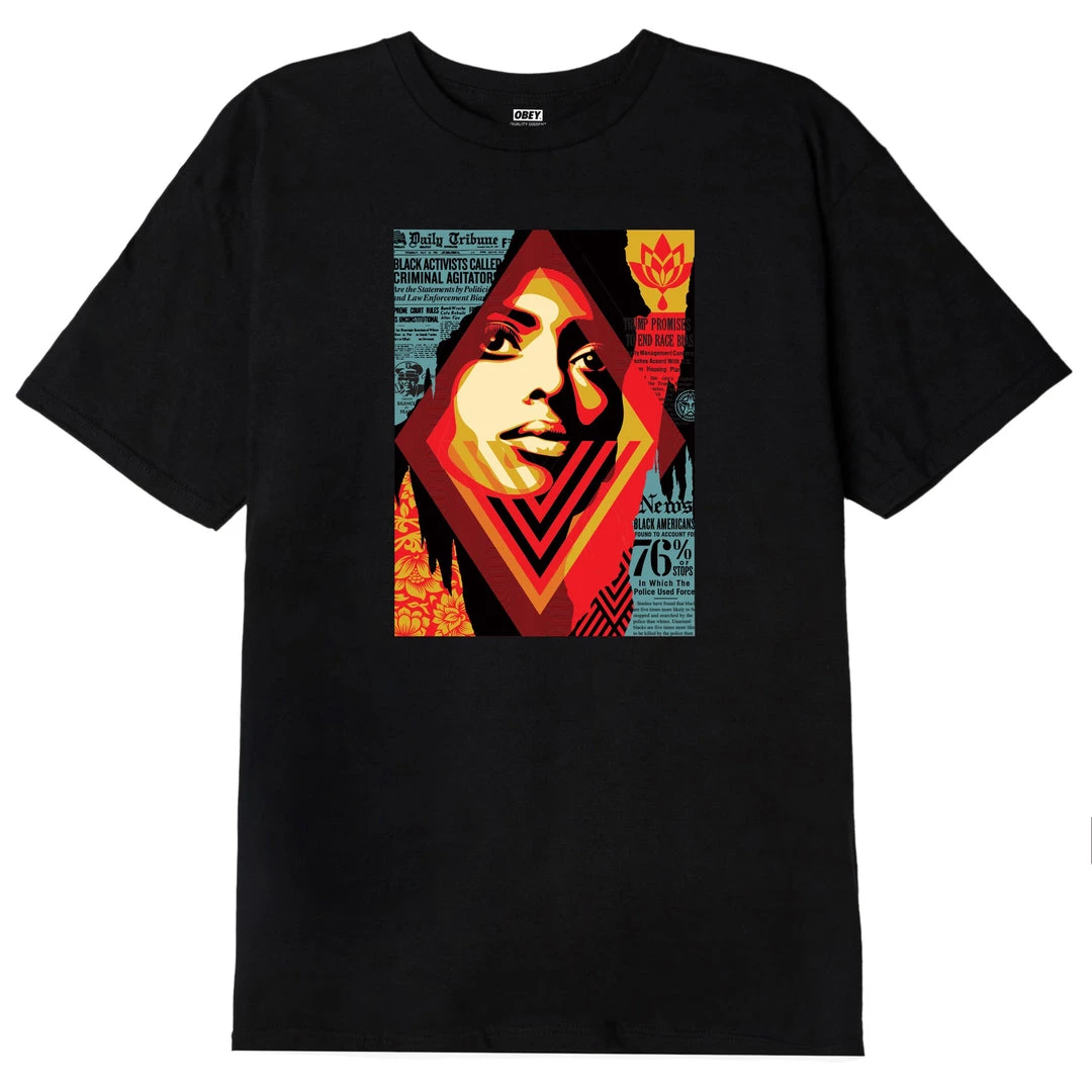 OBEY - Bias By Numbers Men's Tee, Black 1 OBEY - Bias By Numbers Men's Tee, Black