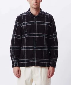 OBEY - Fiasco Woven Men's Shirt, Black Multi