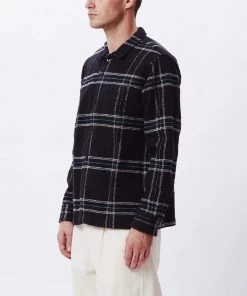 OBEY - Fiasco Woven Men's Shirt, Black Multi