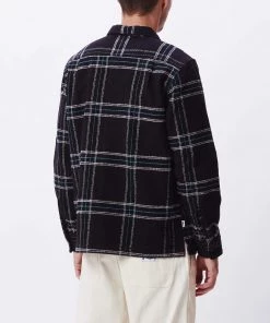 OBEY - Fiasco Woven Men's Shirt, Black Multi