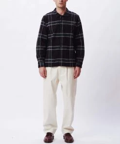 OBEY - Fiasco Woven Men's Shirt, Black Multi