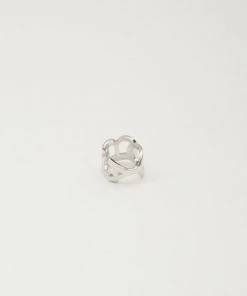 OBEY - Cipher Ring, White Gold Womens