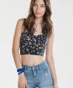 Sale OBEY - Sheila Women's BustierTop, Black