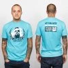 Strange Famous Records Music 2MEX - My Fan Base Will Destroy You Men's Shirt, Aqua