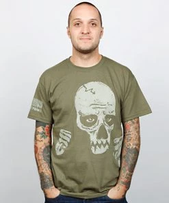 Strange Famous Records Sage Francis - Sick Of Wasting Men's Shirt, Army
