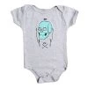 Rhymesayers Music P.O.S. - Glover Skull Infant One Piece, Heather Grey
