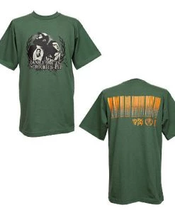 Strange Famous Records Dan Le Sac Vs Scroobius Pip Men's Shirt, Military Green Music