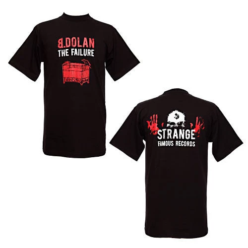 Strange Famous Records Mens B. Dolan - The Failure Men's Shirt, Black 1 Strange Famous Records Mens B. Dolan - The Failure Men's Shirt, Black