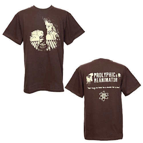 Strange Famous Records Prolyphic & Reanimator - Ugly Truth Men's Shirt, Brown Mens 1 Strange Famous Records Prolyphic & Reanimator - Ugly Truth Men's Shirt, Brown Mens