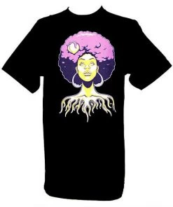 The Giant Peach X Jason Goad - Our Lady Of Peach Men's Shirt, Black Mens