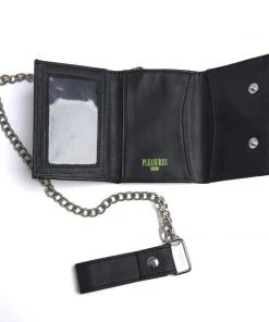 HUF X Pleasures - Armstrong Wallet, Black Mens