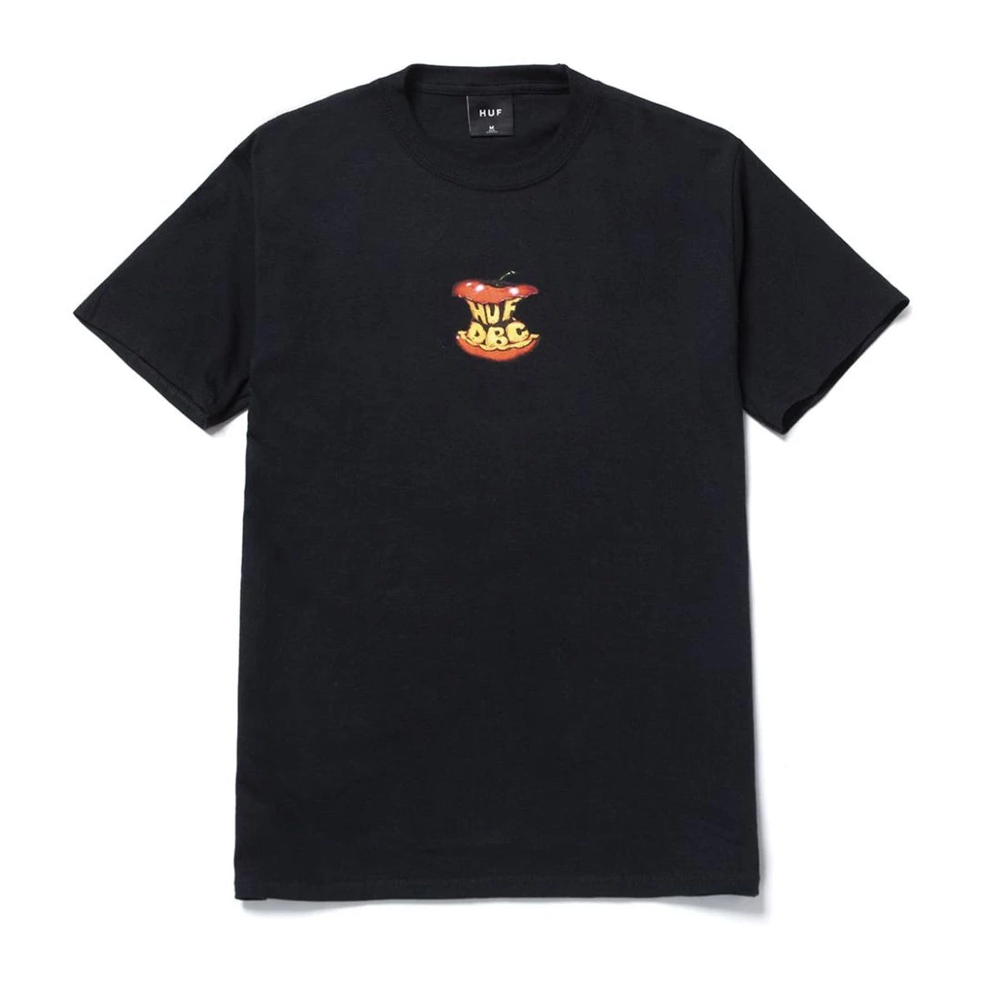 HUF - Bad Apple Men's Tee, Black Mens 1 HUF - Bad Apple Men's Tee, Black Mens