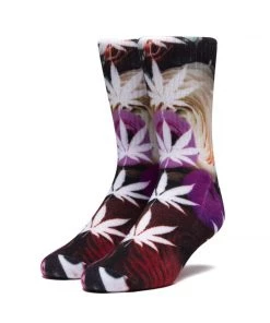 Mens HUF - Digital Plantlife Socks, Plastic Pink
