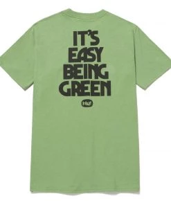 Mens HUF - Easy Green Tee, Dill Green
