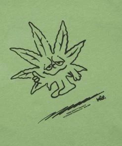 Mens HUF - Easy Green Tee, Dill Green