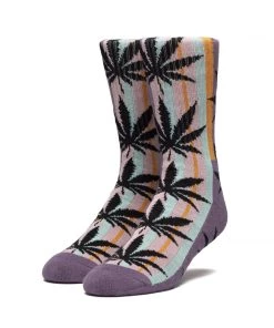 HUF - Golden Plantlife Socks, Electric Orange Mens