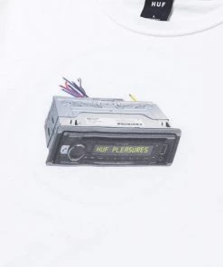 HUF X Pleasures - Head Unit Tee, White Mens
