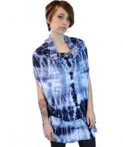 Harajuku Lovers - Tie-Dye Flow Junior's Dress, Hope Blue Womens
