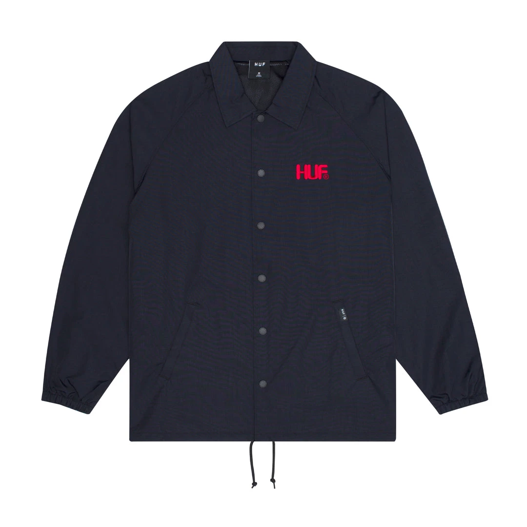 HUF - Magic Dragon Men's Coach Jacket, Black Mens 2 HUF - Magic Dragon Men's Coach Jacket, Black Mens