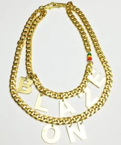 TRIXY STARR - Blaze On Necklace, Gold