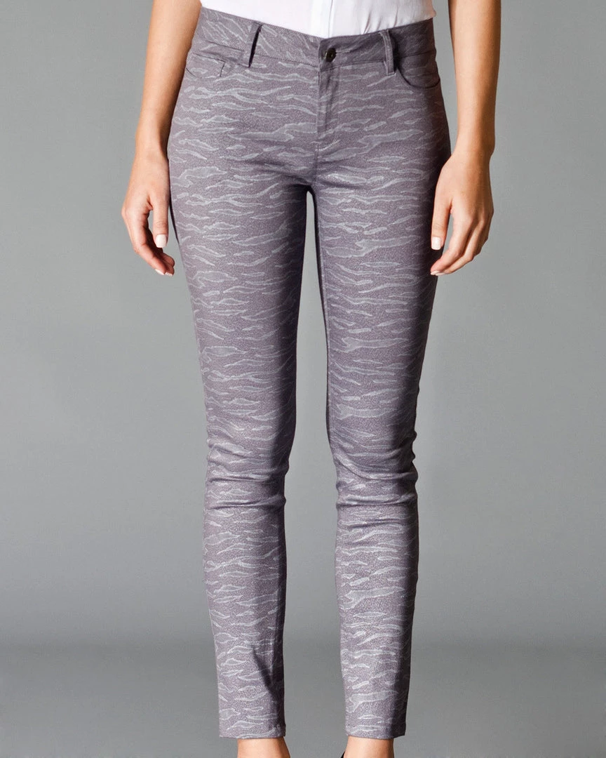 Flying Tomato Sale Spirit Animal Skinny Pants, Glittery Grey 4 Flying Tomato Sale Spirit Animal Skinny Pants, Glittery Grey