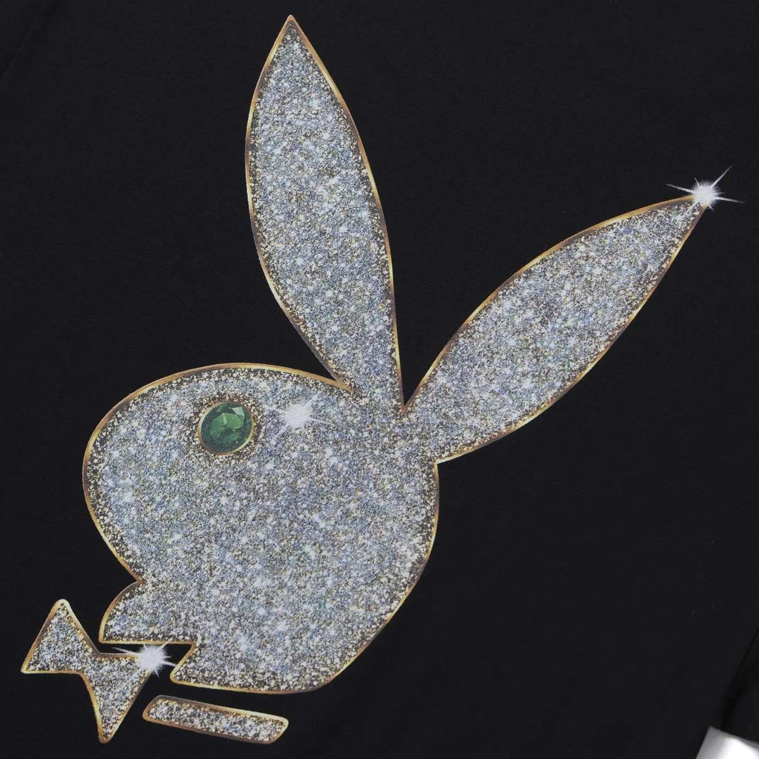 Mens HUF X Playboy - VVS Logo Tee, Black 4 Mens HUF X Playboy - VVS Logo Tee, Black