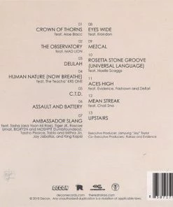 Decon Rakaa Iriscience (of Dilated Peoples) - Crown Of Thorns, CD