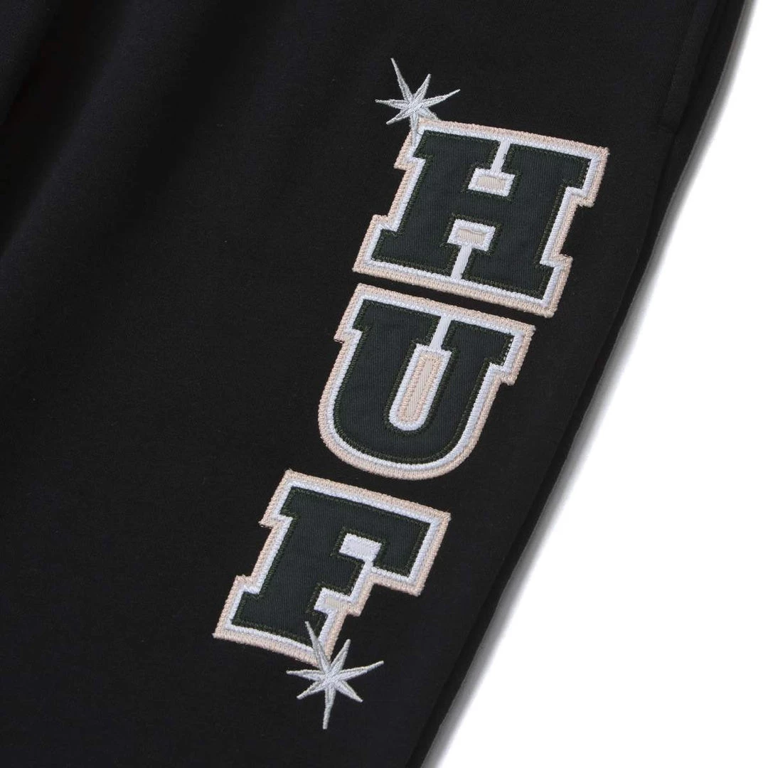 HUF X Playboy - Rabbit Head Fleece Pants, Black 3 HUF X Playboy - Rabbit Head Fleece Pants, Black