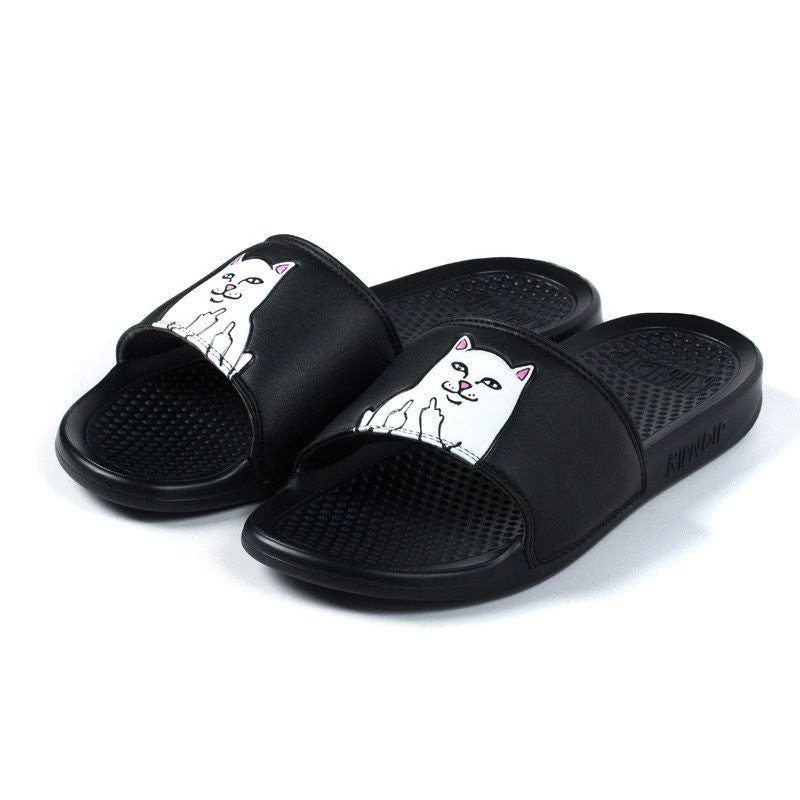 RIPNDIP - Lord Nermal Slides, Black Mens 1 RIPNDIP - Lord Nermal Slides, Black Mens