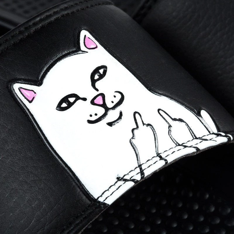 RIPNDIP - Lord Nermal Slides, Black Mens 6 RIPNDIP - Lord Nermal Slides, Black Mens