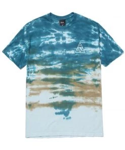 HUF - Sky Wash Men's Tee, Bold Teal Mens