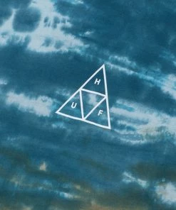 HUF - Sky Wash Men's Tee, Bold Teal Mens