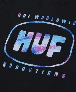 Mens HUF - Sound Label Men's Tee, Black