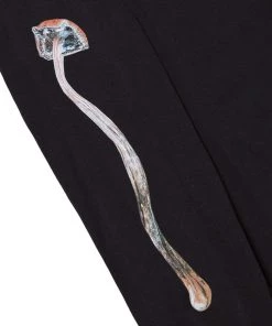 HUF X Pleasures - Spore L/S Tee, Black Mens