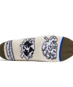 HUF X Steven Harrington - Crew Socks, Natural Mens