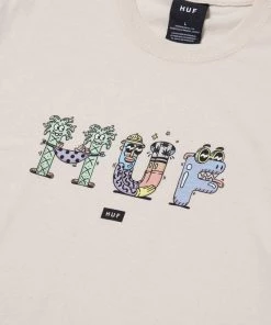 HUF X Steven Harrington Men's Tee, Natural Mens