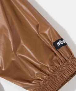 Stussy - Langley Women's Shiny Zip Jacket, Tan