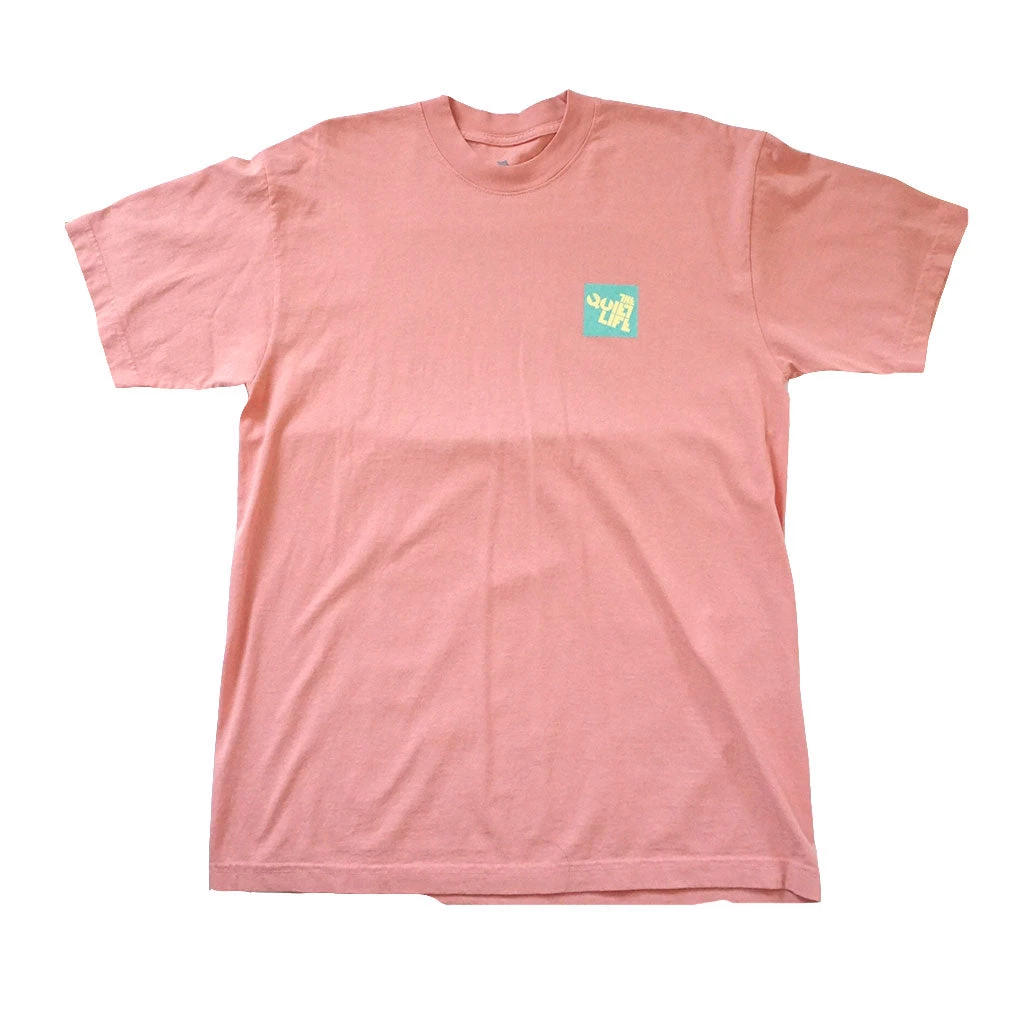 The Quiet Life - Block Logo Men's Shirt, Coral 2 The Quiet Life - Block Logo Men's Shirt, Coral