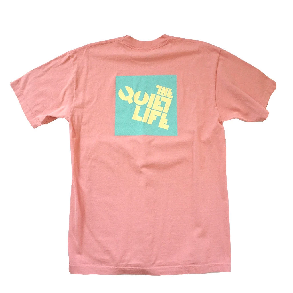 The Quiet Life - Block Logo Men's Shirt, Coral 1 The Quiet Life - Block Logo Men's Shirt, Coral