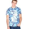 Mens Tokidoki TKDK - Tie Dye Snake Girl Men's Shirt, Blue