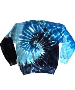 Akomplice - Balance Men's Crewneck, Blue Tie Dye Mens