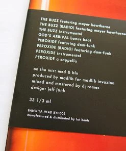 Fat Beats Records Music MED, Blu, Madlib, Mayer Hawthorne - The Buzz EP Vinyl