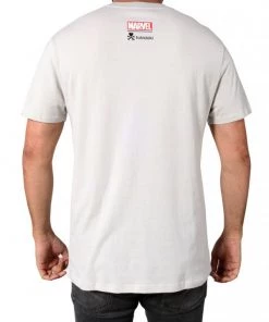 Tokidoki TKDK X Marvel - Deadly Panther Men's Shirt, Grey Mens