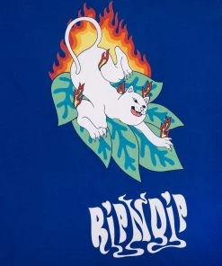 RIPNDIP - Fuego Men's Tee, Royal Blue Mens