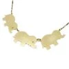 Ornamental Things - Elephants On Parade Necklace Womens