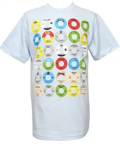 Stones Throw - Yo! 45's Men's Shirt, Sky Blue Music