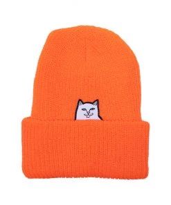 Mens RIPNDIP - Lord Nermal Men's Beanie, Orange